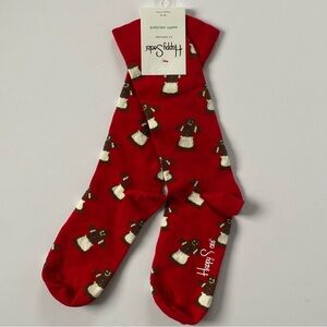 Happy Socks Men's/Unisex Classic Crew Socks Gingerbread Christmas Size 8-12 New
